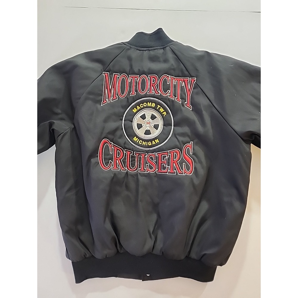 Vintage Hartwell Sports‎ Motorcity Cruisers Bomber Unisex Jacket "JUDY" Sz Large
